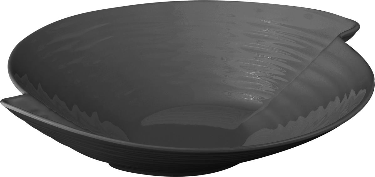 Melamine Neptune Bowl 14.6 inch, 109.8 Oz. Black, Pack of 3