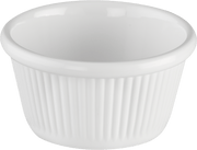 Melamine Ramekin Ribbed 3 Oz. White, Pack of 48