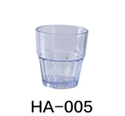 Yanco HA - 005 Hawaii Rocks Tumbler, 5.5 oz Capacity, 2.75"‚ Diameter, 3"‚ Height, Plastic, Clear Color, Pack of 72