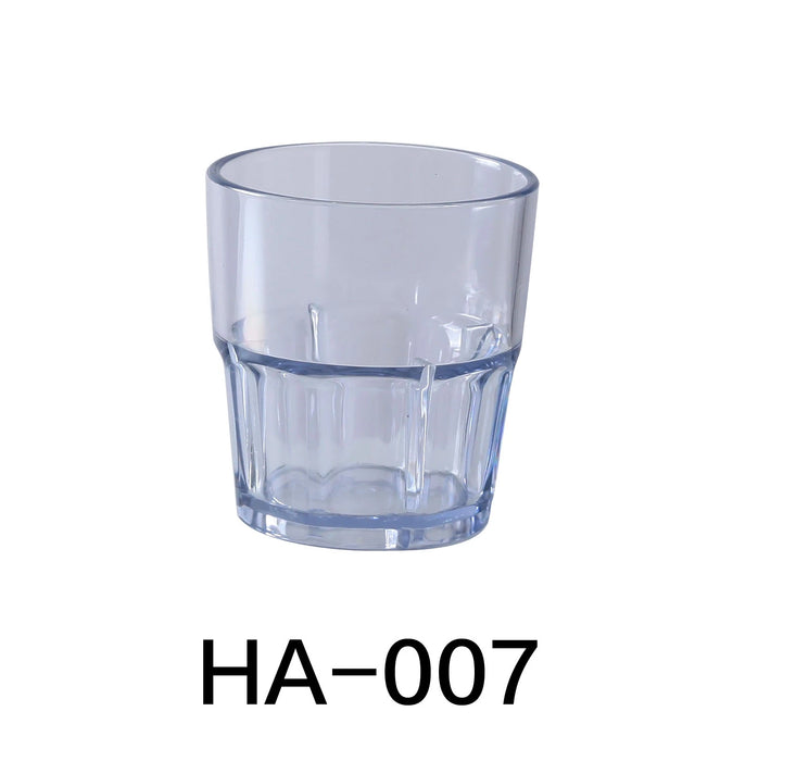 Yanco HA-007 Hawaii Rocks Tumbler, 7 oz Capacity, 3″ Diameter, 3.25″ Height, Plastic, Clear Color, Pack of 72