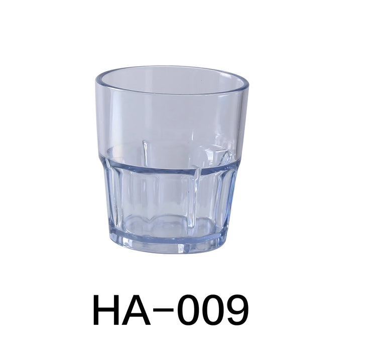 Yanco HA-009 Hawaii Rocks Tumbler, 9 oz Capacity, 3.25″ Diameter, 3.5″ Height, Plastic, Clear Color, Pack of 72