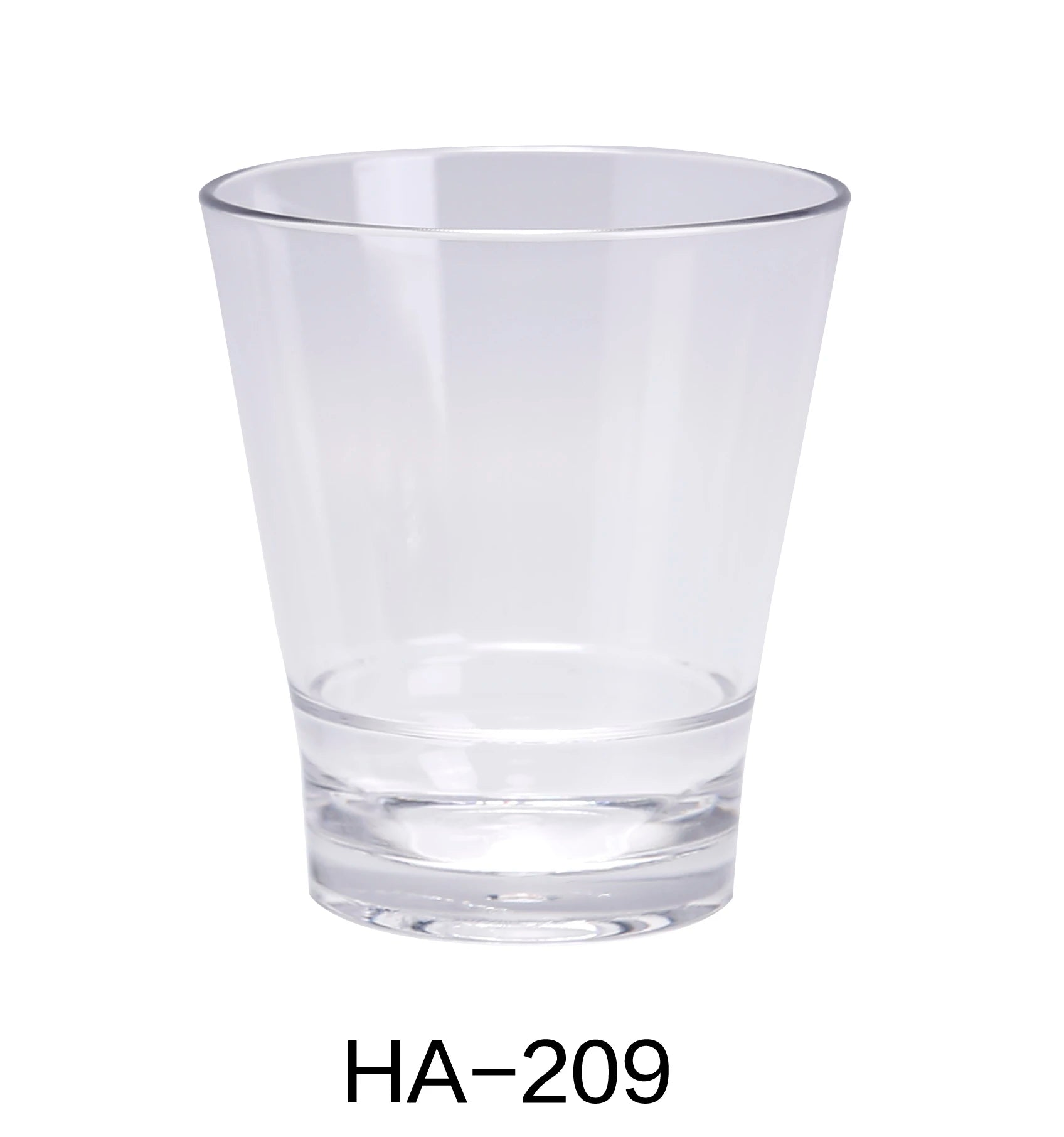 Yanco HA - 209 Hawaii 3.25"‚ ROCKS 9 OZ, 3.75"‚ Height, Plastic, Clear Color, Pack of 24