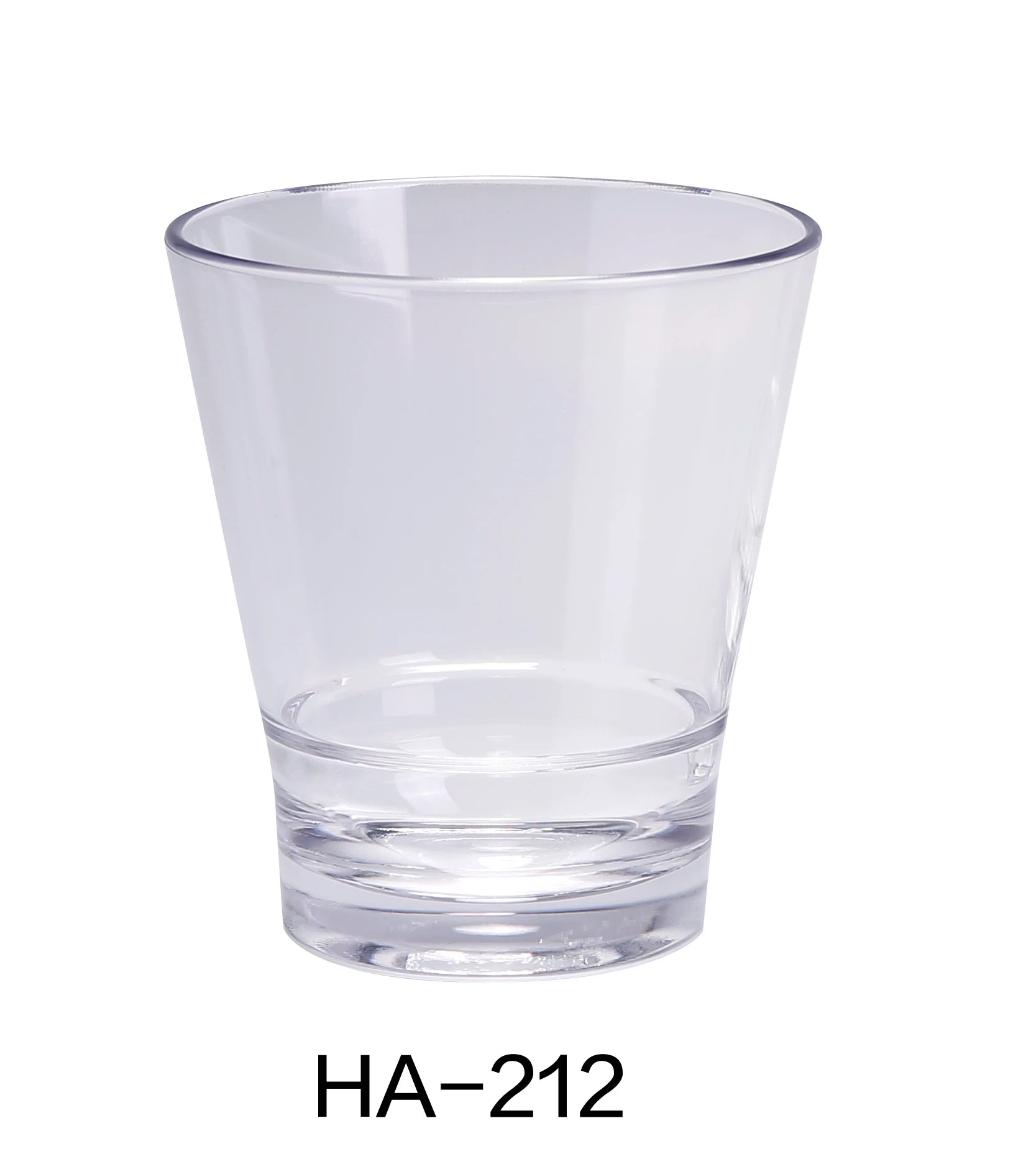 Yanco HA - 212 Hawaii 3.5"‚ ROCKS 12 OZ, 4"‚ Height, Plastic, Clear Color, Pack of 24