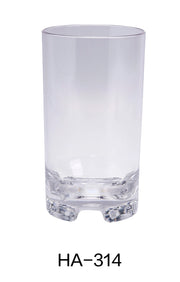 Yanco HA - 314 Hawaii 3"‚ BEVERAGE 14 OZ, 5.5"‚ Height, Plastic, Clear Color, Pack of 24