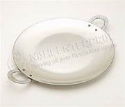 Tawa - Indian Style Engraved Platter - Hand Hammered Stainless Steel - 10 Inch