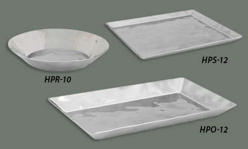 Winco HPR - 9 18/8 Stainless Steel Round Display / Serving Tray