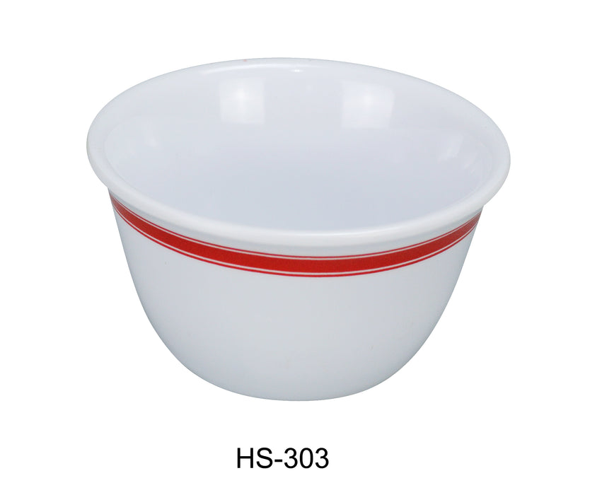 Yanco HS-303 Houston Bouillon Cup, 7 oz Capacity, Melamine, 2" Height, 4" Diameter, Pack of 48