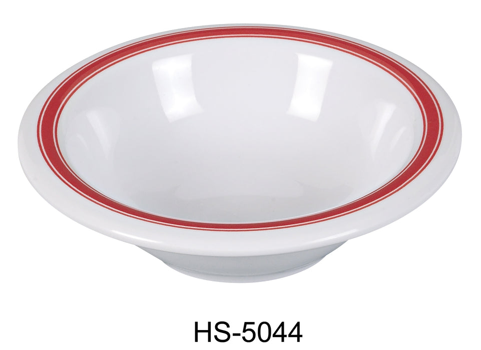Yanco HS-5044 Houston Salad Bowl, 4.5 oz Capacity, 0.75 Height, 4.75" Diameter, Melamine, Pack of 48