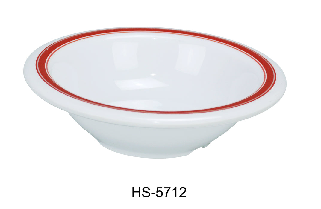 Yanco HS-5712 Houston Soup/Salad Bowl, 12 oz Capacity, 1.75" Height, 7.5" Diameter, Melamine, Pack of 48