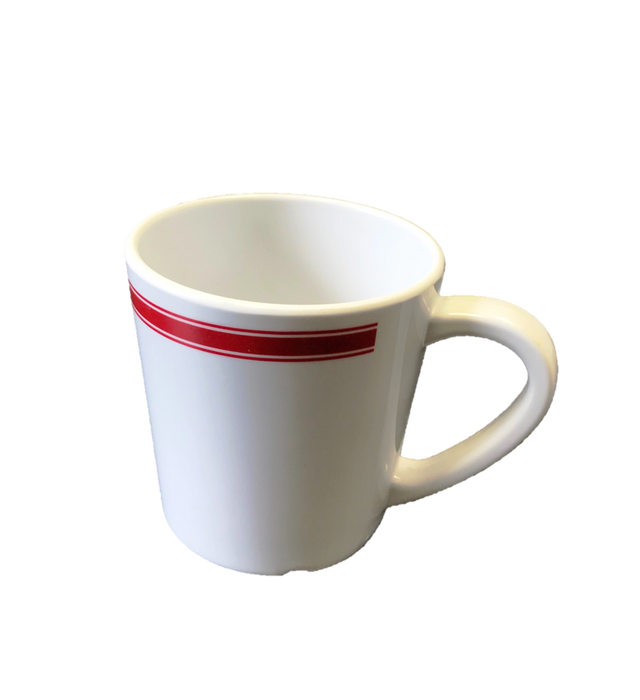 Yanco HS-9018 Houston Mug/Tea Cup, 7 oz Capacity, 3" Height, 3" Diameter, Melamine, Pack of 48