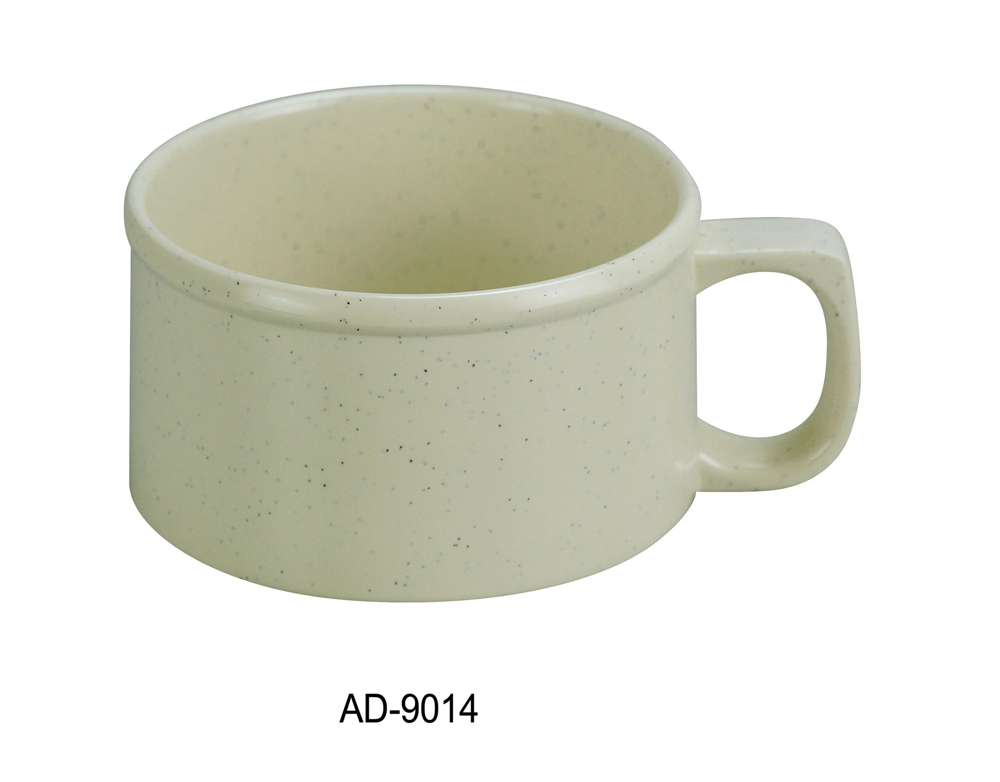 Yanco AD - 9014 Ardis Soup Mug, 12 oz Capacity, 4"‚ Diameter, 2.75"‚ Height, Melamine, Pack of 48