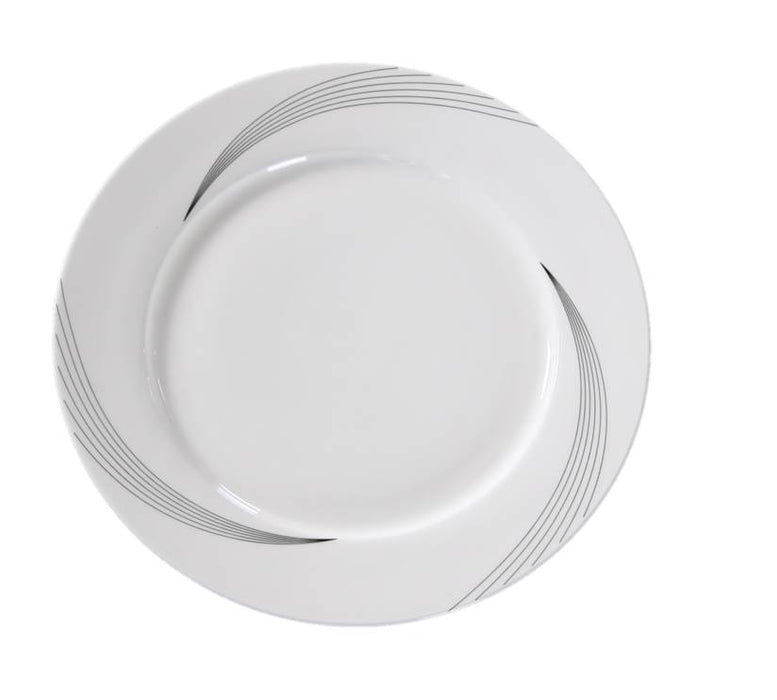 Yanco UR-110 Urban Line Dinner Plate, 10.5″ Diameter, China, Bone White, Pack of 12