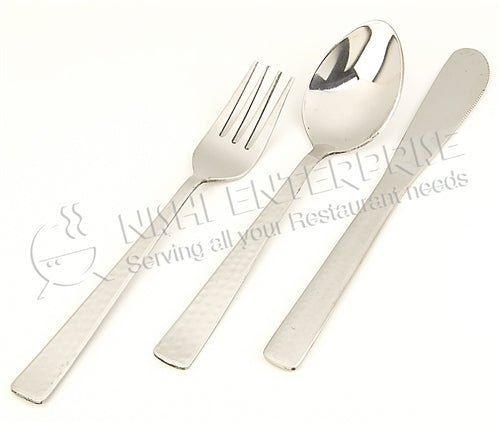 Hammered 18/8 Stainless Steel Dinner Spoon