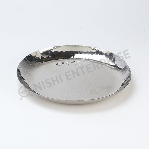 Hammered Stainless Steel Side Plate 7 inch