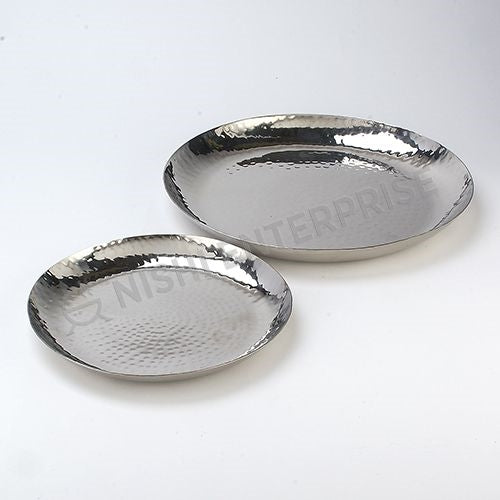 Hammered Stainless Steel Side Plate 7 inch