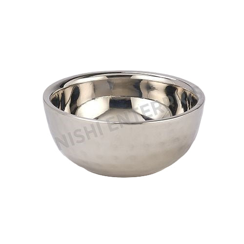Hammered Stainless Steel Katori serving bowls - 3.5 Inches - 4 Oz.