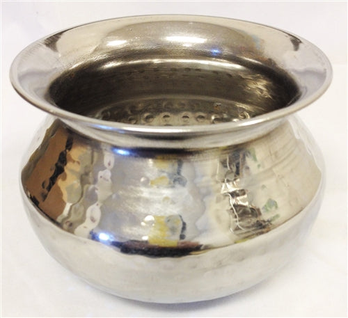 Hammered Stainless Steel Dal Dish 24 Oz. (710 ml)