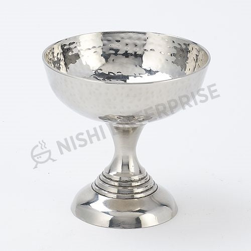 Hammered Stainless Steel Dessert Cup - Tall