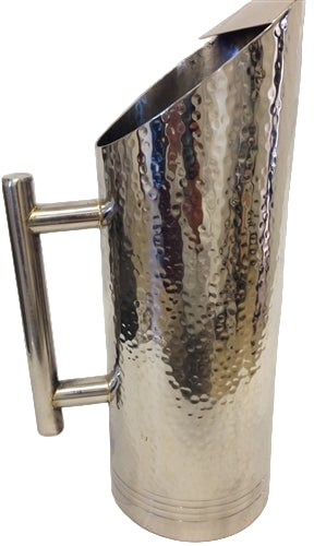 Stainless Steel Hammered Tower Water Pitcher - Large