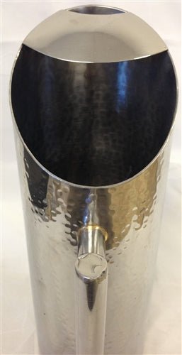 Stainless Steel Hammered Tower Water Pitcher - Large