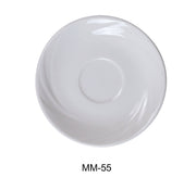 Yanco MM - 55 Miami Saucer for MM - 54 Espresso Cup, 4.875"‚ Diameter, China, Bone White, Pack of 36