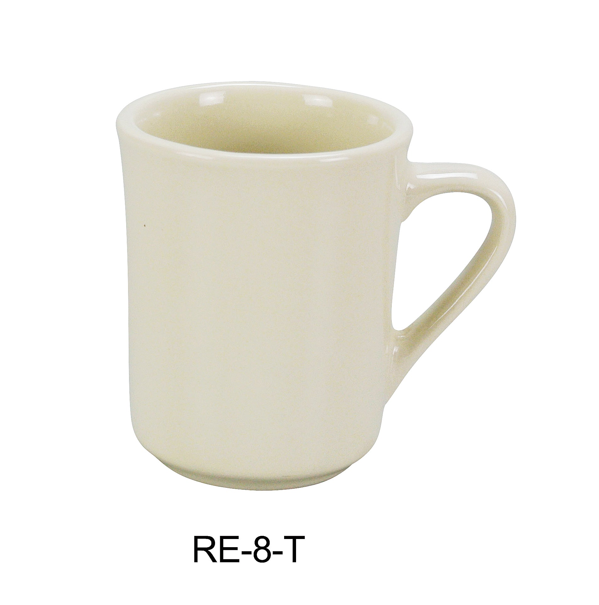Yanco RE - 8 - T Recovery Tierra Mug, 8 oz Capacity, 3.65"‚ Height, 3"‚ Diameter, China, American White Color, Pack of 36