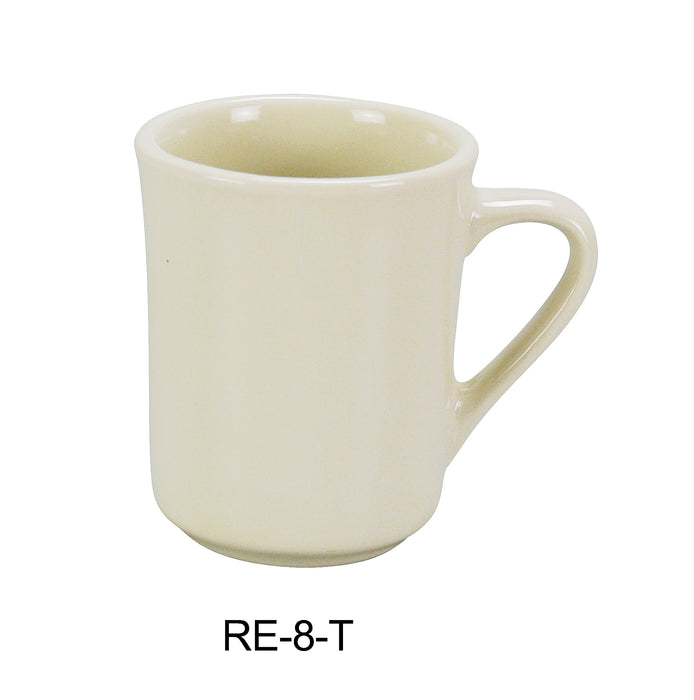 Yanco RE-8-T Recovery Tierra Mug, 8 oz Capacity, 3.65″ Height, 3″ Diameter, China, American White Color, Pack of 36