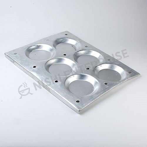 Commercial Restaurant Aluminum Large Thatte Idli Tray - 6 Idlis
