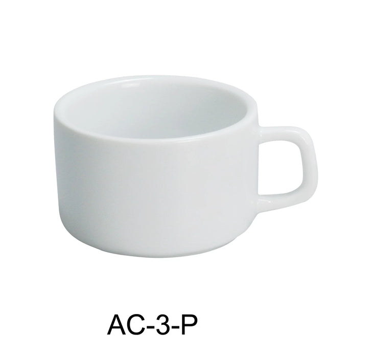 Yanco AC-3-P ABCO 2.5 oz Espresso Cup, 2.375″ Diameter, China, Super White, Pack of 36
