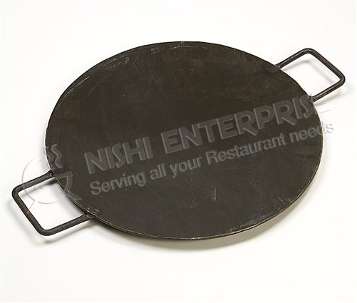 Mild Steel Iron Tikki Tava - 24", Riveted Handles