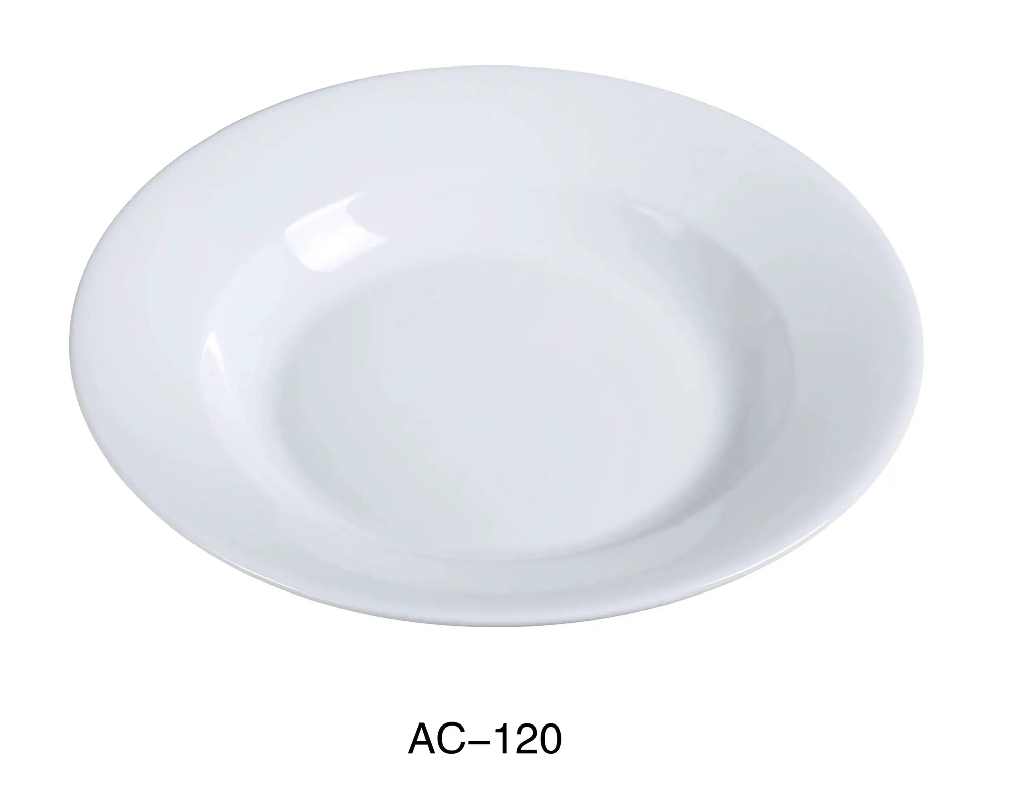 Yanco AC - 120 ABCO 12"‚ Pasta Bowl, 30 oz Capacity, China, Super White, Pack of 12