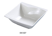Yanco SW - 507 Sea Wave 6.75"‚ Salad Bowl, Square, 20 - oz, China, Bone White, Pack of 36