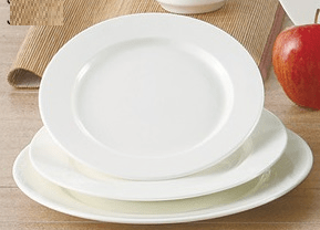 Yanco JS - 108 Jersey 8" Round Plate, China, Pack of 24