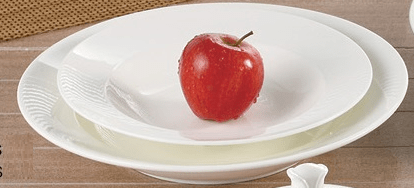 Yanco JS - 309 Jersey 9" Rim Soup, 10 Oz, China, Pack of 24