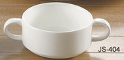 Yanco JS - 404 Jersey 4" Bouillon Cup with Handle, 10 Oz, China, Pack of 36