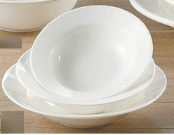 Yanco JS - 504 Jersey 4 3/4" Fruit Bowl, 3.5 Oz, China, Pack of 36