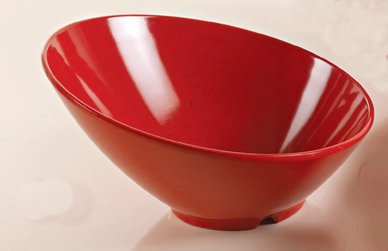 Yanco ME-308 Mexico Sheer Bowl, 16 oz Capacity, 8″ Diameter, Melamine, Red Color with Black Speckled, Pack of 48