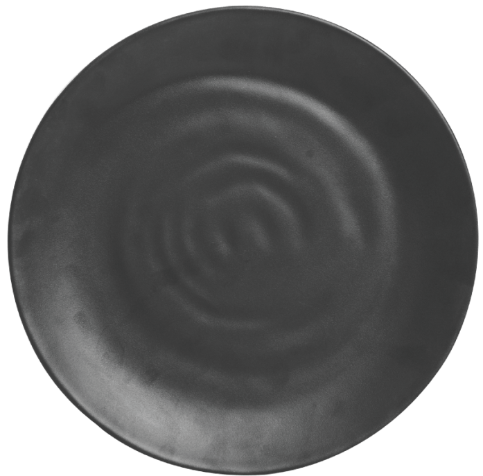 Melamine Persian Round Plate 7.5 inch Black, 12 per Case, side Plate