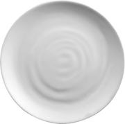 Melamine Persian Round Dinner Plate 12.5 inch White, Pack of 6