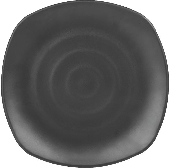 Melamine Persian Square Plate 7.5 inch Black