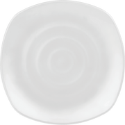 Melamine Persian Square Plate 7.5 inch (19.1 cm) White, 12/Case, Quarter Plate