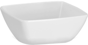 Melamine Persian Square Bowl 4 inch (10.2 cm), 6.8 Oz. White, Pack of 12