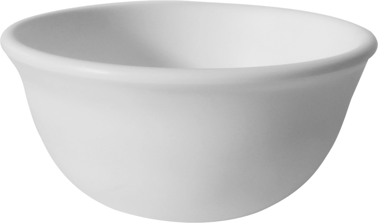 Melamine Persian Bowl/Katori 6 Oz. White, Pack of 12, Dinnerware