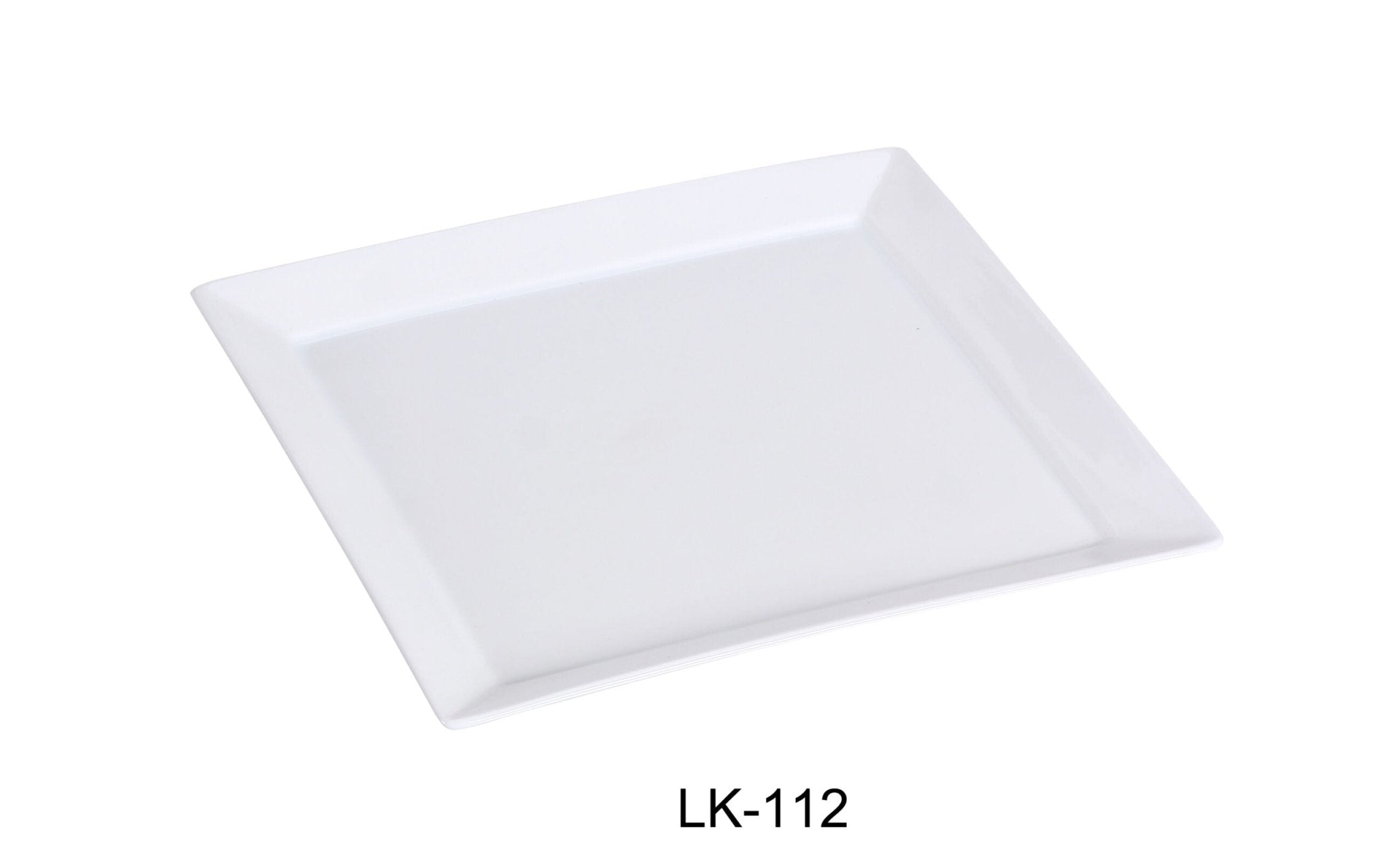 Yanco LK - 112 Lion King 11.75"‚ Square Plate, China, Bone White, Pack of 12