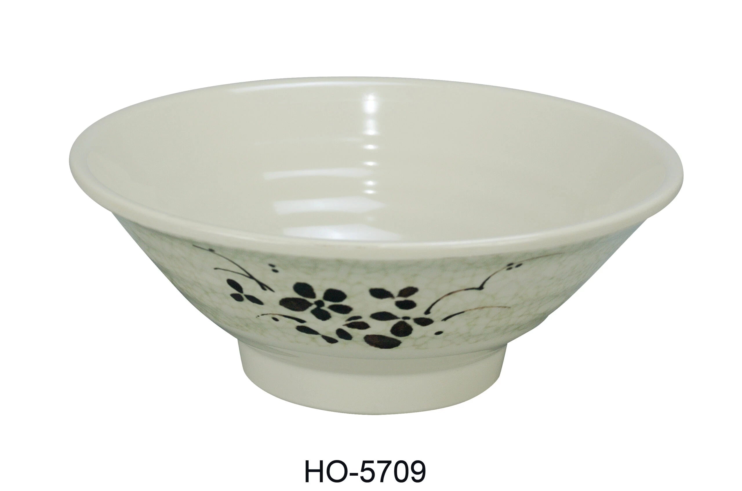 Yanco HO - 5709 Honda Bowl, 62 oz Capacity, 3.5"‚ Height, 9.5"‚ Diameter, Melamine, Pack of 24