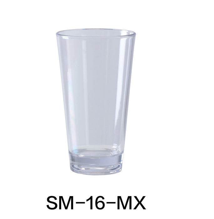 Yanco SM-16-MX Stemware Mixing Cup, 16 oz Capacity, 3.25″ Diameter Top, 5.75″ Height, Plastic, Clear Color, Pack of 24