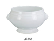 Yanco LB - 212 Lion Bouillon Cup, 12 oz Capacity, 3.75"‚ Diameter, 3"‚ Height, China, Super White Color, Pack of 24