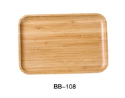 Yanco BB - 108 8 1/4"‚ X 5 1/2"‚ X 3/4"‚ RECTANGULAR TRAY, Bamboo, Pack of 24