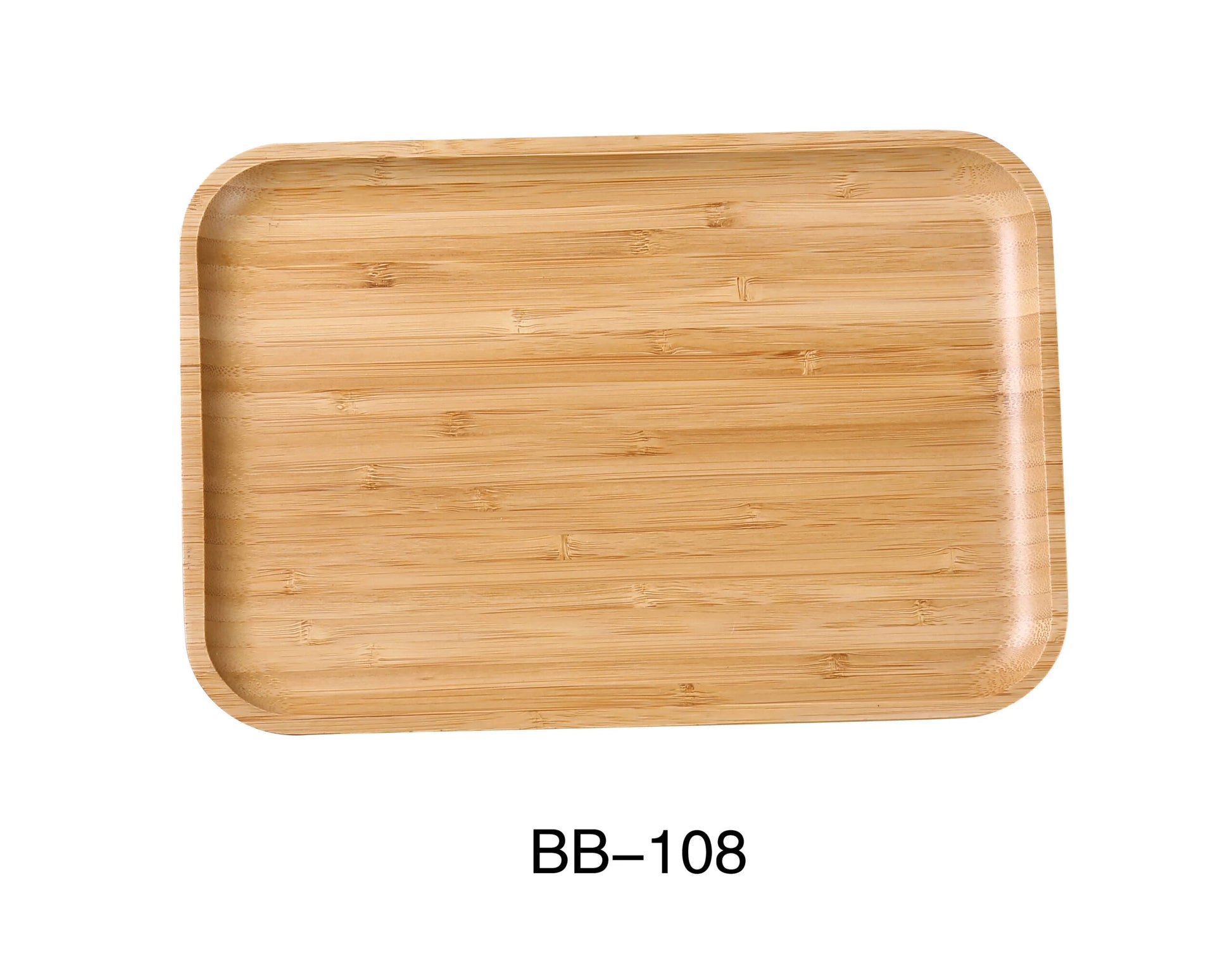 Yanco BB - 108 8 1/4"‚ X 5 1/2"‚ X 3/4"‚ RECTANGULAR TRAY, Bamboo, Pack of 24