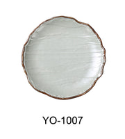 Yanco YO - 1007 Yoto 7"‚ X 3/4"‚ ROUND COUPE PLATE , Melamine, Matte Finish, Pack of 48